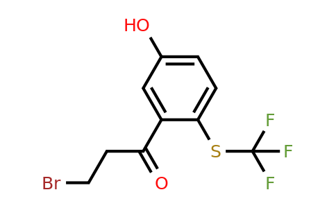1803731-24-9 | 3-(3-Bromopropanoyl)-4-(trifluoromethylthio)phenol