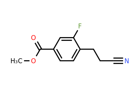 1803731-54-5 | Methyl 4-(2-cyanoethyl)-3-fluorobenzoate