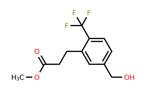 1803735-02-5 | Methyl 3-(5-(hydroxymethyl)-2-(trifluoromethyl)phenyl)propanoate