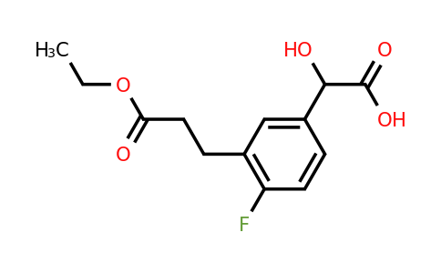 1803736-59-5 | 3-(3-Ethoxy-3-oxopropyl)-4-fluoromandelic acid