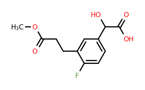 1803736-66-4 | 4-Fluoro-3-(3-methoxy-3-oxopropyl)mandelic acid