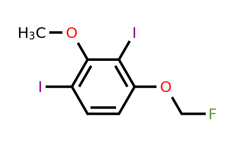 1803737-64-5 | 2,6-Diiodo-3-(fluoromethoxy)anisole