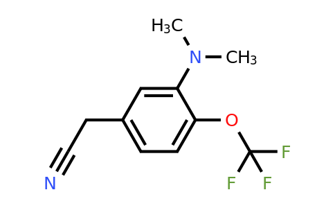 1803738-89-7 | 3-Dimethylamino-4-(trifluoromethoxy)phenylacetonitrile
