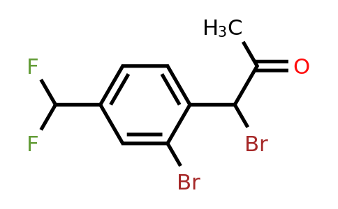 1803741-84-5 | 1-Bromo-1-(2-bromo-4-(difluoromethyl)phenyl)propan-2-one