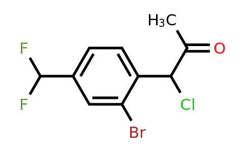 1803742-05-3 | 1-(2-Bromo-4-(difluoromethyl)phenyl)-1-chloropropan-2-one