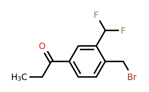 1803744-58-2 | 1-(4-(Bromomethyl)-3-(difluoromethyl)phenyl)propan-1-one