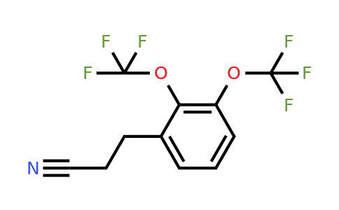 1803744-86-6 | (2,3-Bis(trifluoromethoxy)phenyl)propanenitrile