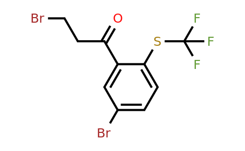 1803745-22-3 | 3-Bromo-1-(5-bromo-2-(trifluoromethylthio)phenyl)propan-1-one