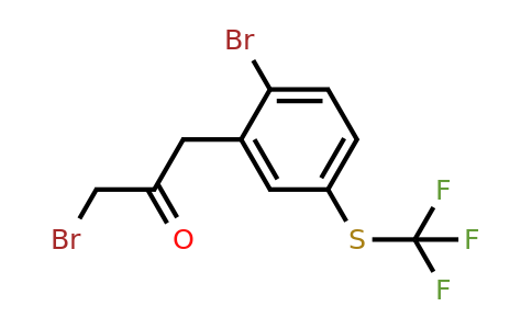 1803745-38-1 | 1-Bromo-3-(2-bromo-5-(trifluoromethylthio)phenyl)propan-2-one