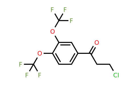 1803745-42-7 | 1-(3,4-Bis(trifluoromethoxy)phenyl)-3-chloropropan-1-one