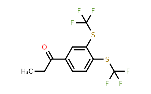 1803746-48-6 | 1-(3,4-Bis(trifluoromethylthio)phenyl)propan-1-one