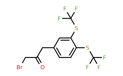 1803746-55-5 | 1-(3,4-Bis(trifluoromethylthio)phenyl)-3-bromopropan-2-one