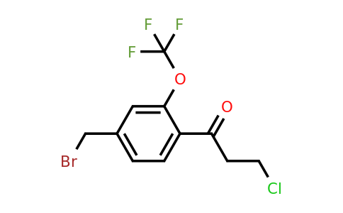 1803749-56-5 | 1-(4-(Bromomethyl)-2-(trifluoromethoxy)phenyl)-3-chloropropan-1-one