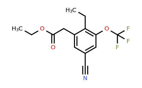 1803749-65-6 | Ethyl 5-cyano-2-ethyl-3-(trifluoromethoxy)phenylacetate