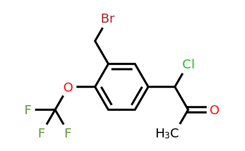 1803749-66-7 | 1-(3-(Bromomethyl)-4-(trifluoromethoxy)phenyl)-1-chloropropan-2-one