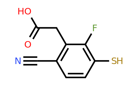 1803750-25-5 | 6-Cyano-2-fluoro-3-mercaptophenylacetic acid