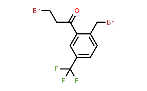 1803750-37-9 | 3-Bromo-1-(2-(bromomethyl)-5-(trifluoromethyl)phenyl)propan-1-one