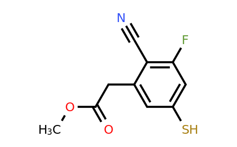 1803750-40-4 | Methyl 2-cyano-3-fluoro-5-mercaptophenylacetate