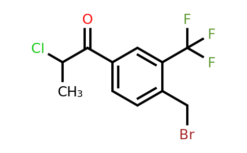 1803750-42-6 | 1-(4-(Bromomethyl)-3-(trifluoromethyl)phenyl)-2-chloropropan-1-one