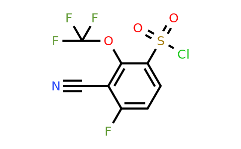 1803750-68-6 | 3-Cyano-4-fluoro-2-(trifluoromethoxy)benzenesulfonylchloride