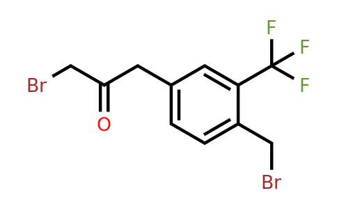 1803750-75-5 | 1-Bromo-3-(4-(bromomethyl)-3-(trifluoromethyl)phenyl)propan-2-one