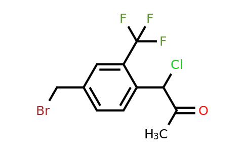 1803750-78-8 | 1-(4-(Bromomethyl)-2-(trifluoromethyl)phenyl)-1-chloropropan-2-one