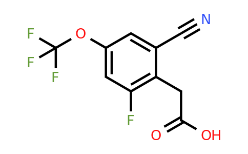 1803751-46-3 | 2-Cyano-6-fluoro-4-(trifluoromethoxy)phenylacetic acid