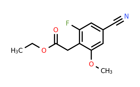 1803751-48-5 | Ethyl 4-cyano-2-fluoro-6-methoxyphenylacetate