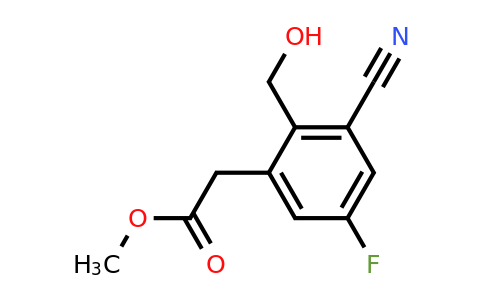 1803751-66-7 | Methyl 3-cyano-5-fluoro-2-(hydroxymethyl)phenylacetate