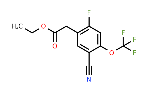 1803751-83-8 | Ethyl 5-cyano-2-fluoro-4-(trifluoromethoxy)phenylacetate