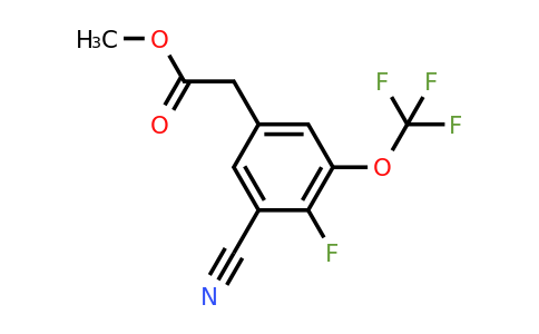 1803751-97-4 | Methyl 3-cyano-4-fluoro-5-(trifluoromethoxy)phenylacetate