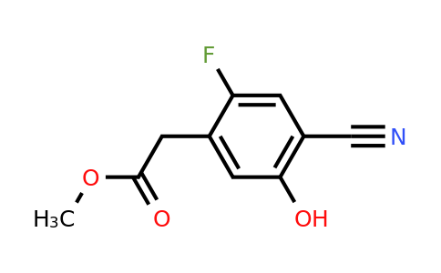 1803752-00-2 | Methyl 4-cyano-2-fluoro-5-hydroxyphenylacetate