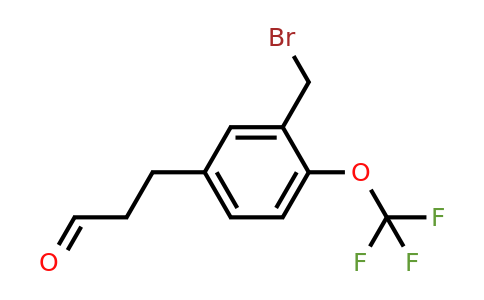 1803752-22-8 | 3-(3-(Bromomethyl)-4-(trifluoromethoxy)phenyl)propanal