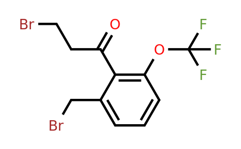 1803752-28-4 | 3-Bromo-1-(2-(bromomethyl)-6-(trifluoromethoxy)phenyl)propan-1-one