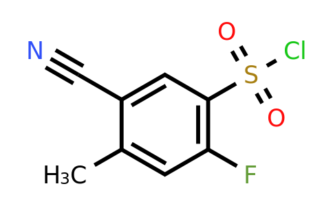 1803752-48-8 | 5-Cyano-2-fluoro-4-methylbenzenesulfonyl chloride