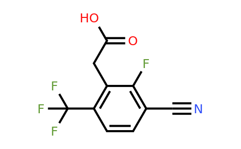 1803752-67-1 | 3-Cyano-2-fluoro-6-(trifluoromethyl)phenylacetic acid