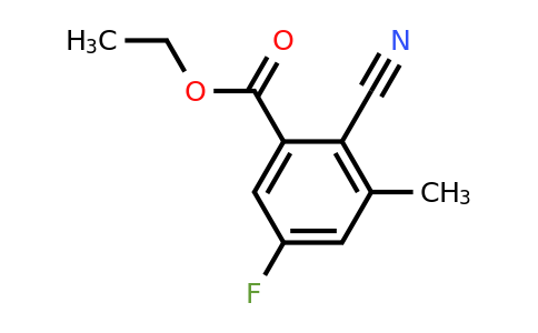 1803752-68-2 | Ethyl 2-cyano-5-fluoro-3-methylbenzoate