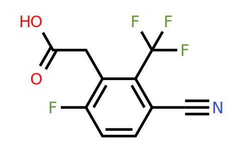 1803752-71-7 | 3-Cyano-6-fluoro-2-(trifluoromethyl)phenylacetic acid