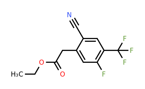 1803752-77-3 | Ethyl 2-cyano-5-fluoro-4-(trifluoromethyl)phenylacetate