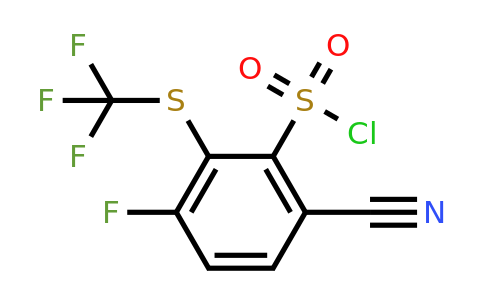1803753-05-0 | 6-Cyano-3-fluoro-2-(trifluoromethylthio)benzenesulfonylchloride