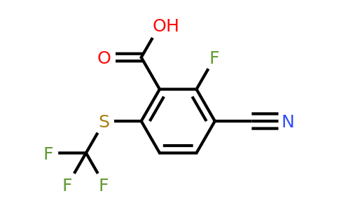 1803753-10-7 | 3-Cyano-2-fluoro-6-(trifluoromethylthio)benzoic acid