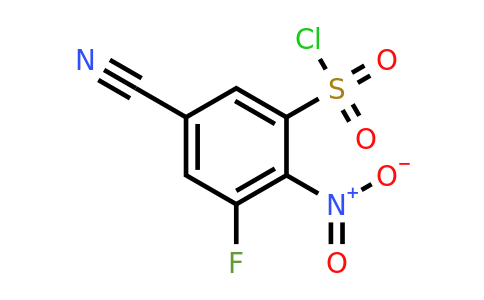 1803753-27-6 | 5-Cyano-3-fluoro-2-nitrobenzenesulfonylchloride