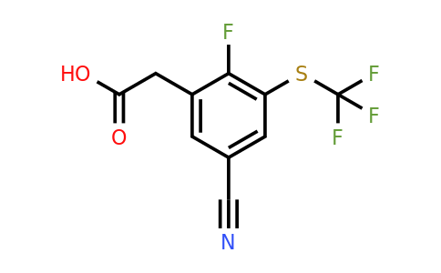 1803753-31-2 | 5-Cyano-2-fluoro-3-(trifluoromethylthio)phenylacetic acid