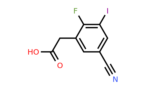1803753-36-7 | 5-Cyano-2-fluoro-3-iodophenylacetic acid