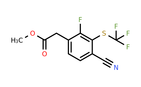 1803753-48-1 | Methyl 4-cyano-2-fluoro-3-(trifluoromethylthio)phenylacetate