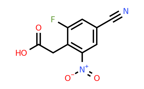 1803753-51-6 | 4-Cyano-2-fluoro-6-nitrophenylacetic acid