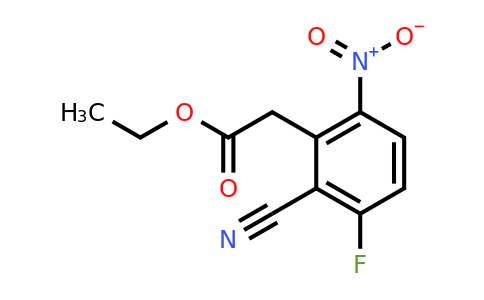 1803753-56-1 | Ethyl 2-cyano-3-fluoro-6-nitrophenylacetate