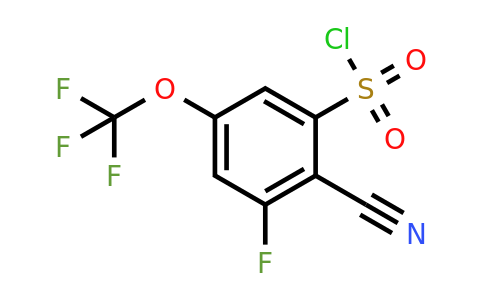 1803754-25-7 | 2-Cyano-3-fluoro-5-(trifluoromethoxy)benzenesulfonylchloride
