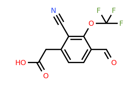 1803755-34-1 | 2-Cyano-4-formyl-3-(trifluoromethoxy)phenylacetic acid