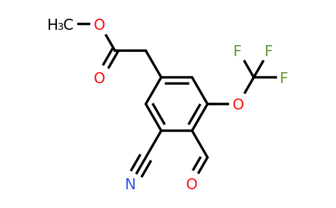 1803755-56-7 | Methyl 3-cyano-4-formyl-5-(trifluoromethoxy)phenylacetate